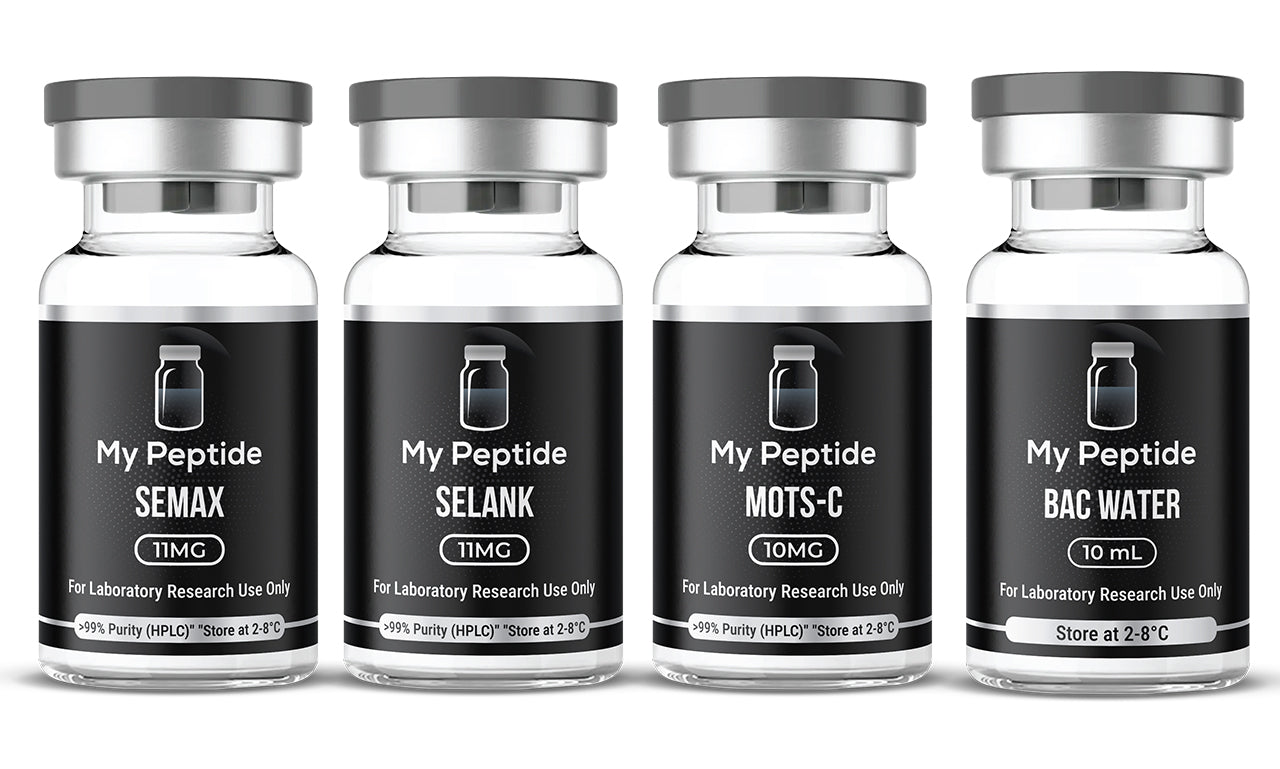 how much bac water for 10mg mots c NEURO Elite Bundle | SEMAX + SELANK + MOTS-C | My Peptide